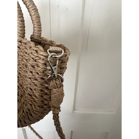 Shein Woven Straw Crossbody Summer Bag - NWOT - Picture 4 of 9